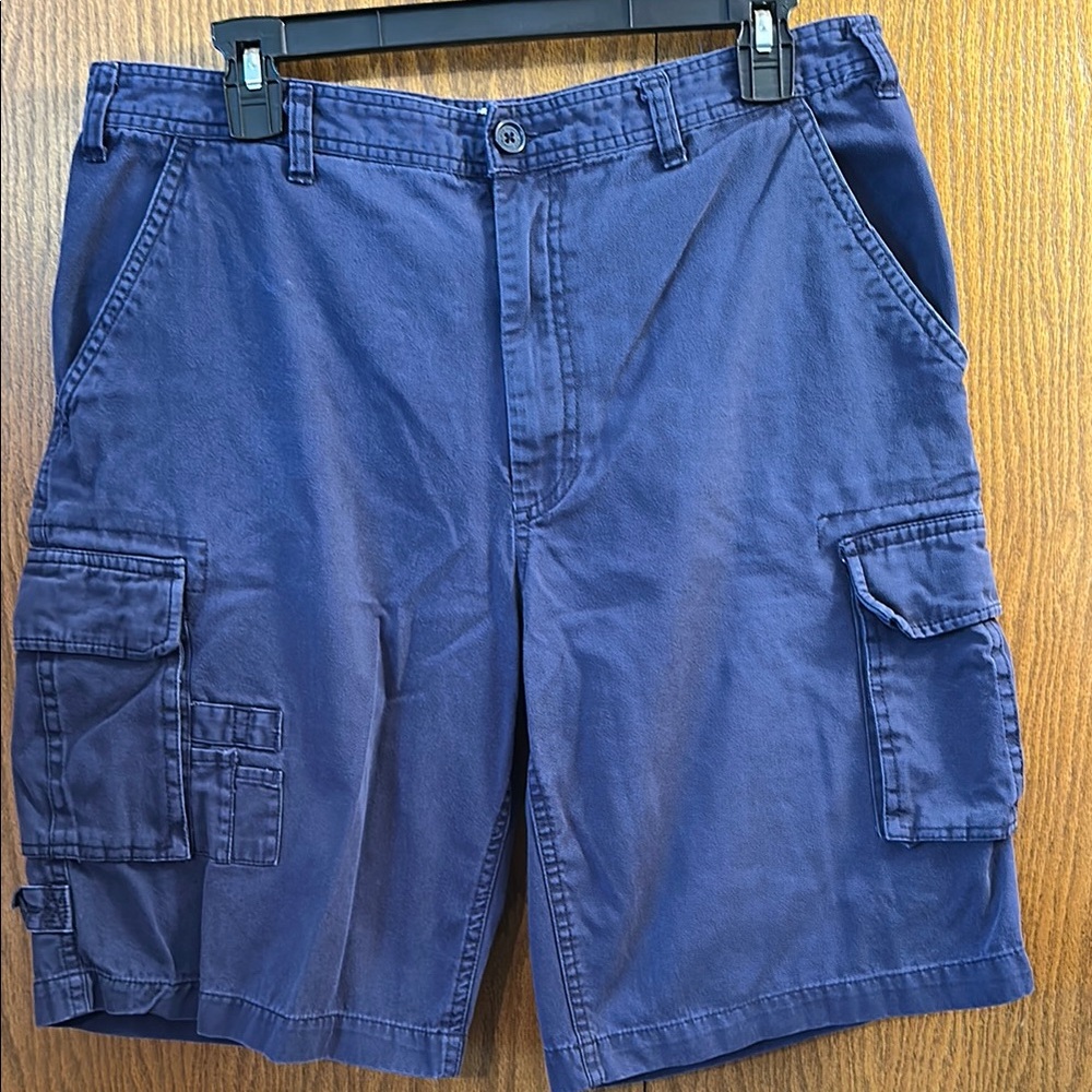 Men's Blue Cargo Shorts